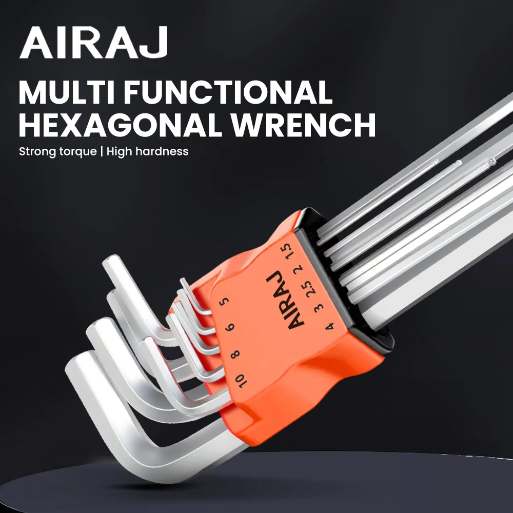 AIRAJ Allen Wrench Set Hex Wrench Multifunctional Short Arm Tool Universal Wrench Tool