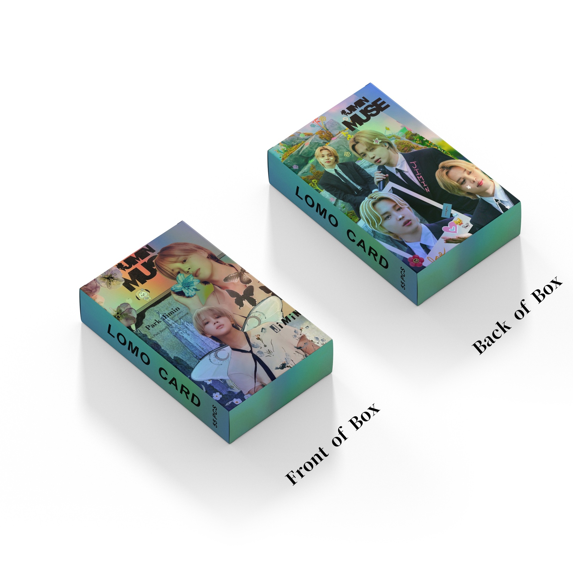 55 Pçs/set Kpop JIMIN MUSE Solo WHO Laser Lomo Cartão Photocard Fãs Coleção Cartões Postais Presente