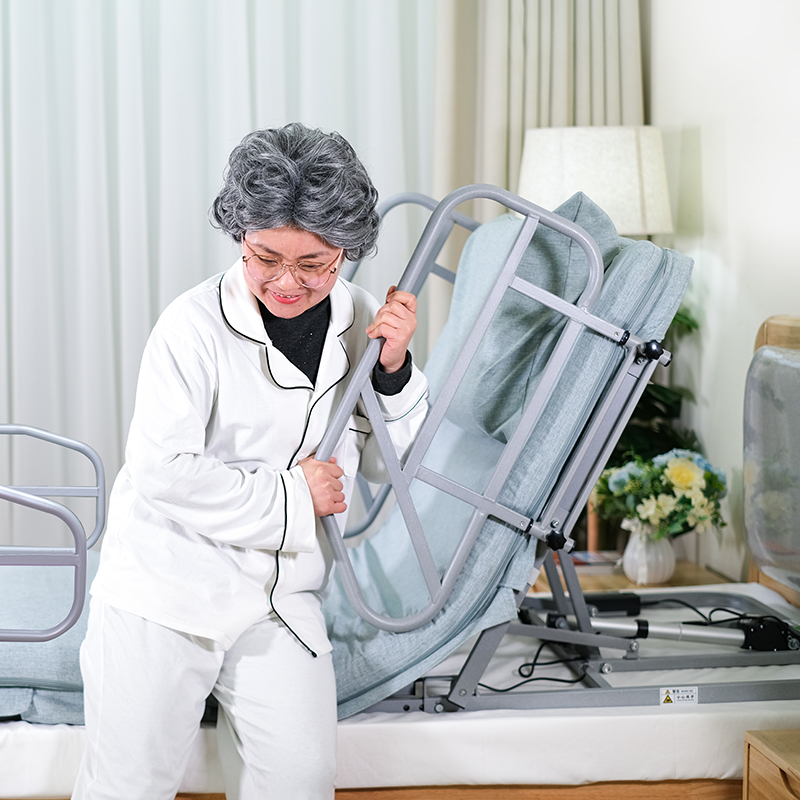 Tragbare Klappfunktionen, verbessertes elektrisches Homecare-Pflegebett mit Matratze