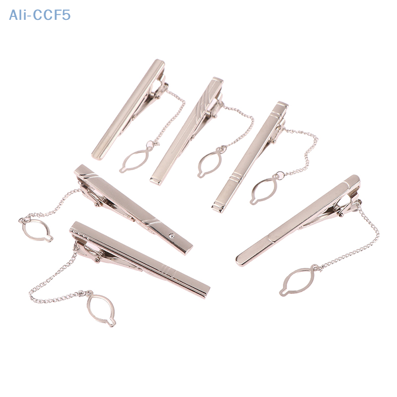 Silver Color Necktie Pin Tie Clip For Men Gentleman Ties Bar Tie Pin For Men's Accessories 1Pcs