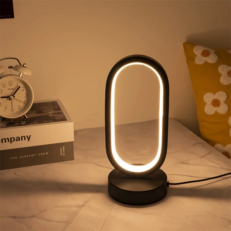 Lámpara Led en forma de U, lámpara decorativa para dormitorio, mesita de noche, sala de estar familiar, estudio, iluminación nocturna LED
