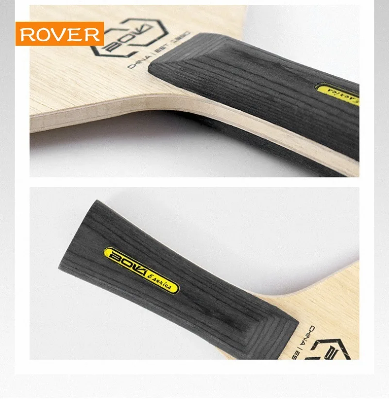 Placa Base hexagonal para bate de tenis de mesa, área de golpe más grande, hoja de madera pura, paleta profesional para entrenamiento de Ping Pong ofensivo