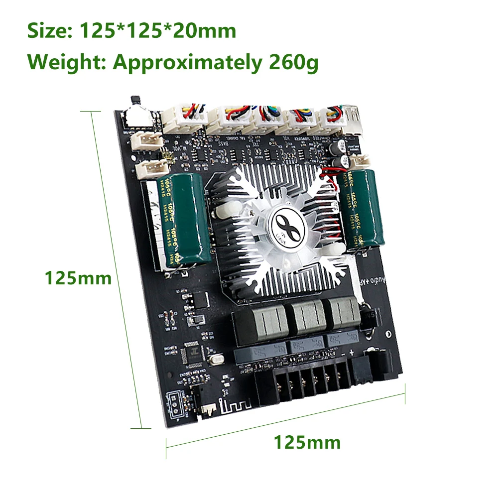160W+160W+220W 2.1 Kanal Bluetooth Verstärkerplatine ZK-HT21 3G/USB AUX APP TWS/Subwoofer Ausgangsmodul