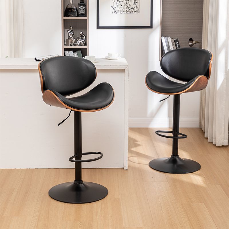 Comodo sedile alto elastico sedia da bar ascensore in legno massello reception sedia da bar sedie girevoli per la casa schienale sgabello alto di lusso leggero