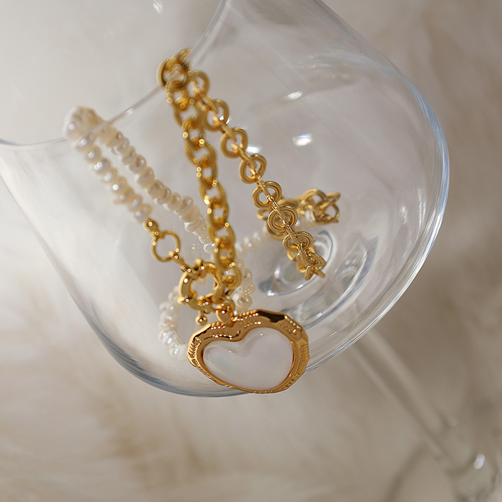 วินเทจอารมณ์ไข่มุกน้ําจืดธรรมชาติ fritillaria สร้อยคอสําหรับหญิงสาวของขวัญ PARTY Choker เครื่องประดับขายส่ง