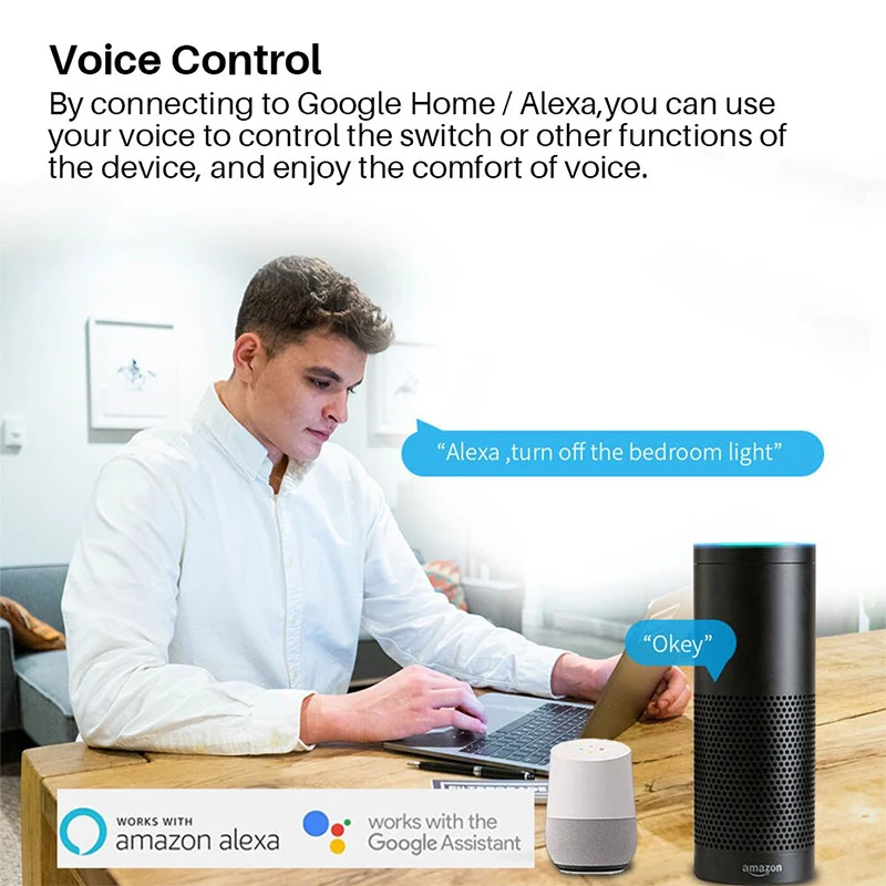 16A Wifi Switch Smart 2-Way DIY Switches Circuit Breaker Timer Support Alexa Маруся Google Home Alice SmartThings Smart Home