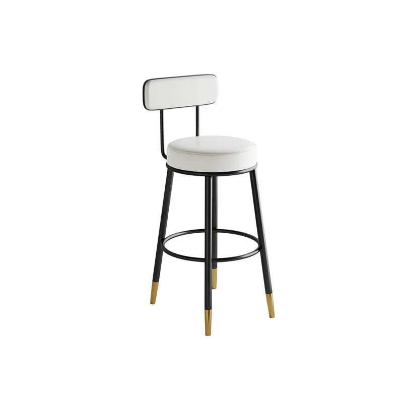 Nordic bar cadeiras para casa, cadeira alta minimalista e moderna com encosto