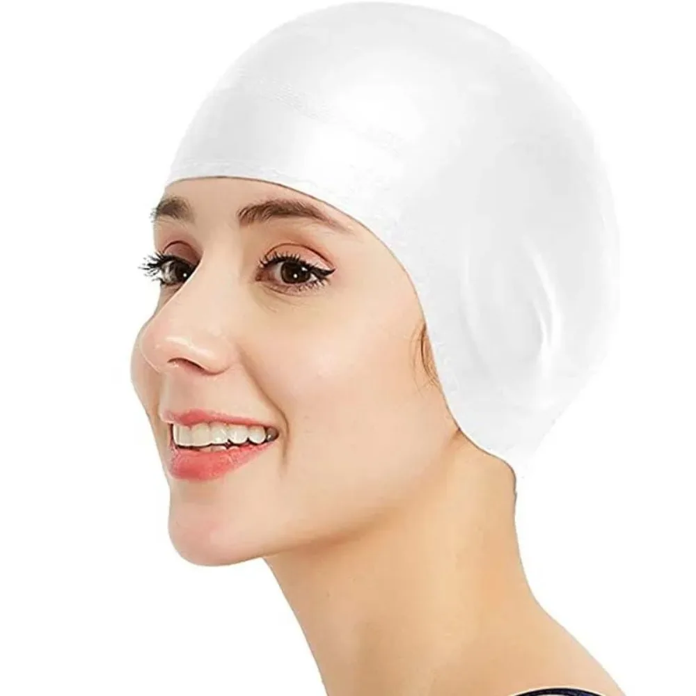 Gorro de natación impermeable: alta elasticidad, protección para los oídos, gorro de buceo de silicona para mayor comodidad y durabilidad