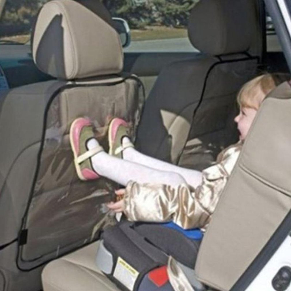 Cubierta de respaldo de protección de asiento para el cuidado del coche, cubierta protectora para niños, almohadilla antipatadas de limpieza transparente, accesorios de piezas de automóvil