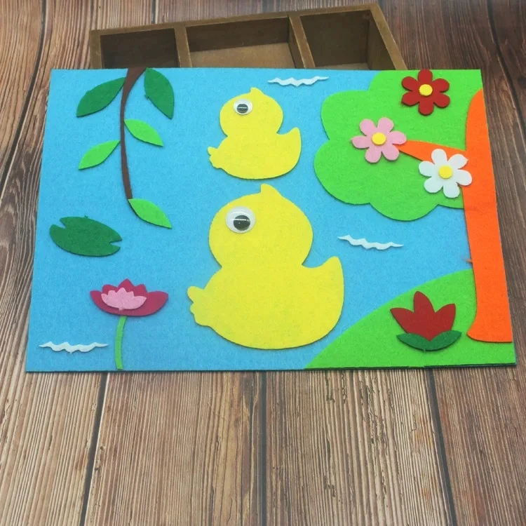 40 ชิ้นใหม่ Square Felt ผ้าแผ่นผ้านอนวูฟเวน DIY Patchwork Quilting ผ้าสําหรับ Handmade เย็บหัตถกรรมตุ๊กตาของเล่น Scrapbooking