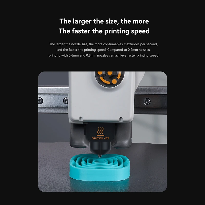 For Bambu Lab A1 mini Hotend Kit with 0.2/0.4/0.6/0.8mm Hardened steel Nozzle For Lab A1 Replace Hotend Kit For Bambu Hotend kit