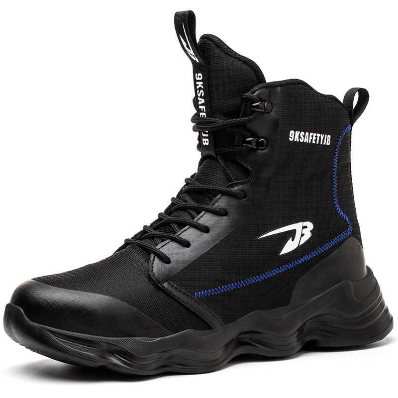 Zapatos de seguridad para hombre, botas altas, zapatillas de trabajo con puntera de acero, botas de trabajo antigolpes a prueba de perforaciones, zapatos indestructibles, novedad de 2025
