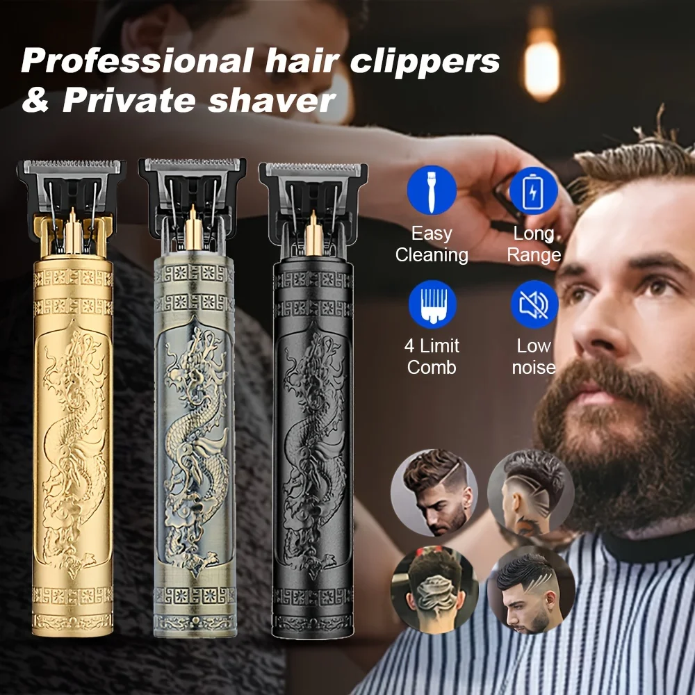 Professional Wireless Hair Clipper for Men Trimmer Set Beard Grooming Kit Precision Cutter Easy Use hair clipper limit comb