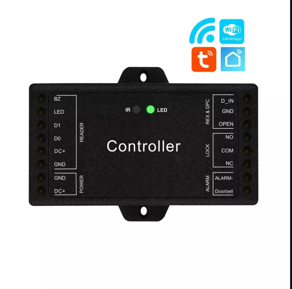 DC 12V Tuya Điều Khiển Từ Xa Wifi Sboard Mini Kích Thước Xà Đơn Điều Khiển Truy Cập Ban Bộ Điều Khiển Wiegand 26 ~ 44 bit Đầu Vào Năm 1000 Thành Viên