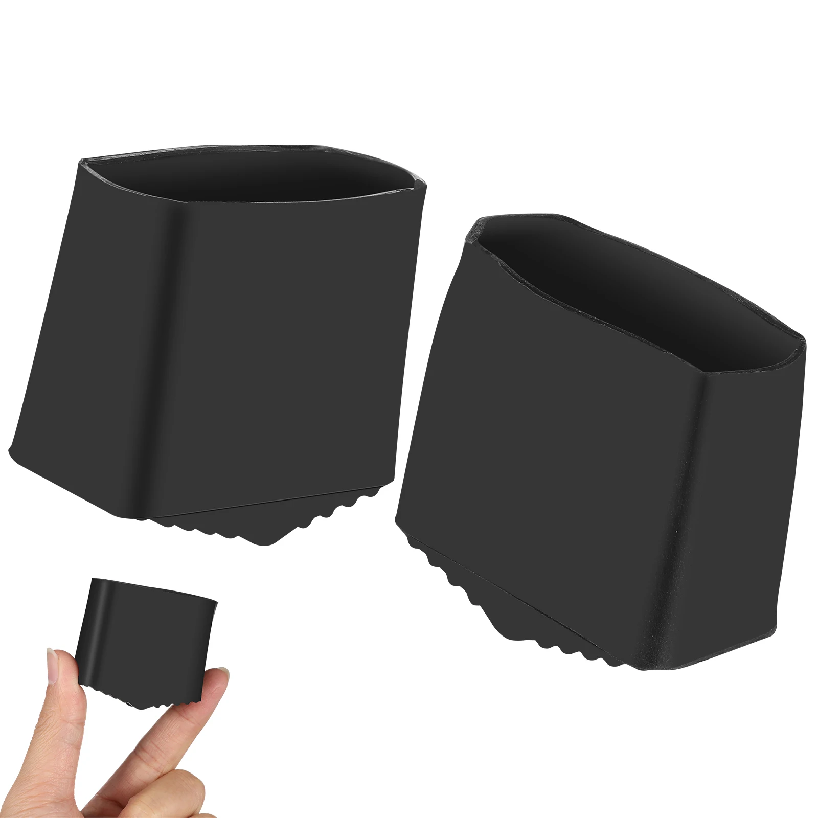 2pcs Non-slip Ladder Foot Pads Rubber Material Durable Practical Easy to Install Protective Floor Sound Insulation