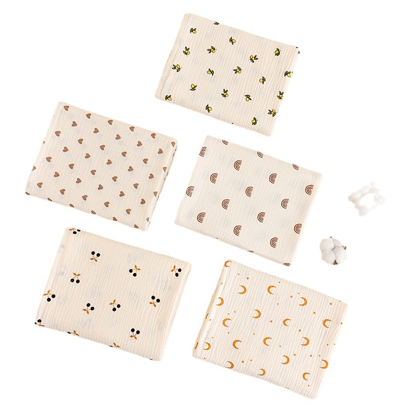 Детское Муслиновое Одеяло, Хлопковое Пеленание Для Новорожденных, Двухслойное Банное Полотенце, Летний Чехол Для Коляски