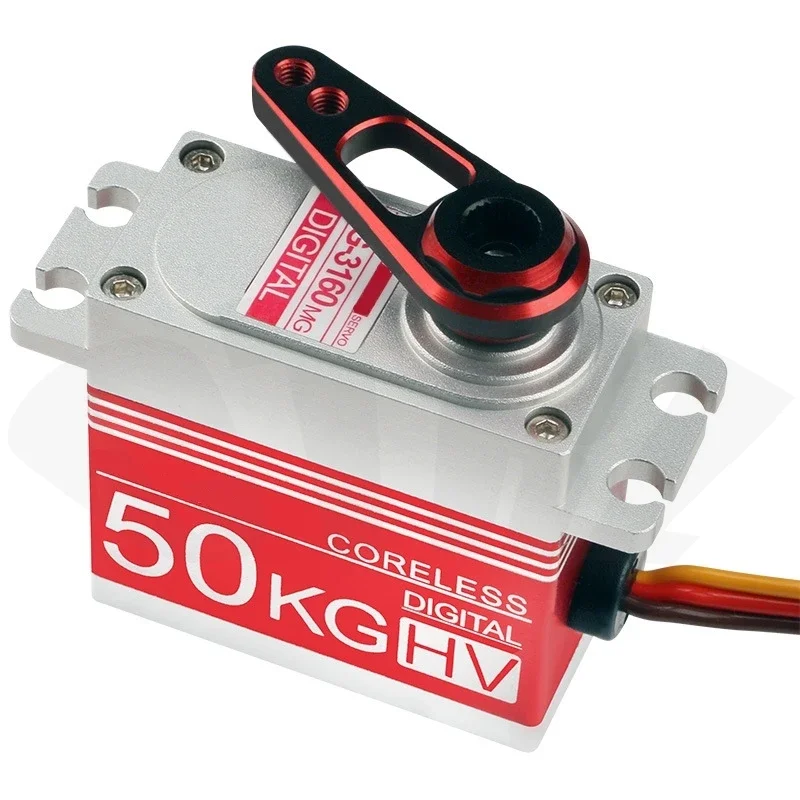 Bras servo unidirectionnel en métal 25T suréWeret allongé, pour bateau RC 1/10 SCX10 HSP TRtage 30-100CC avion camion léger