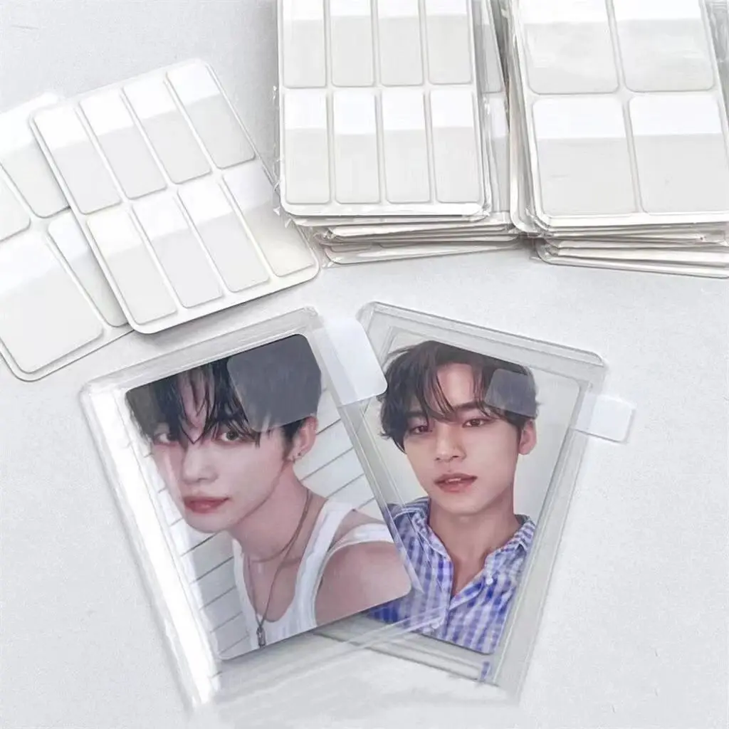 MINKYS Kpop Fotokarten Toploader Index Klebriges Papier Planer Index Aufkleber Liste Handheld Memo Pad Schule Schreibwaren