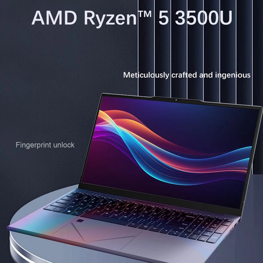 【YJ-R5】 180° flip Gaming Laptop AMD Ryzen™ 5 3500U 15.6'' IPS Screen Laptops DDR4 MAX 32GB 2*SSD Win11 Fingerprint Notebook