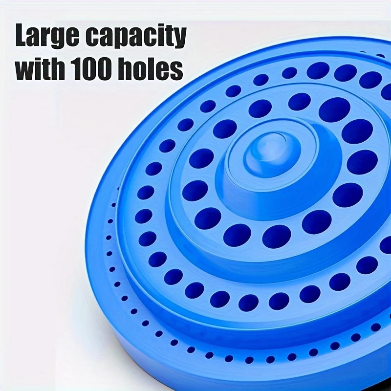 Rotary Tool Bit Holder, Mandrel Drill Bench Tool Holes Screwdriver Bit Holder Drill Head Storage Case