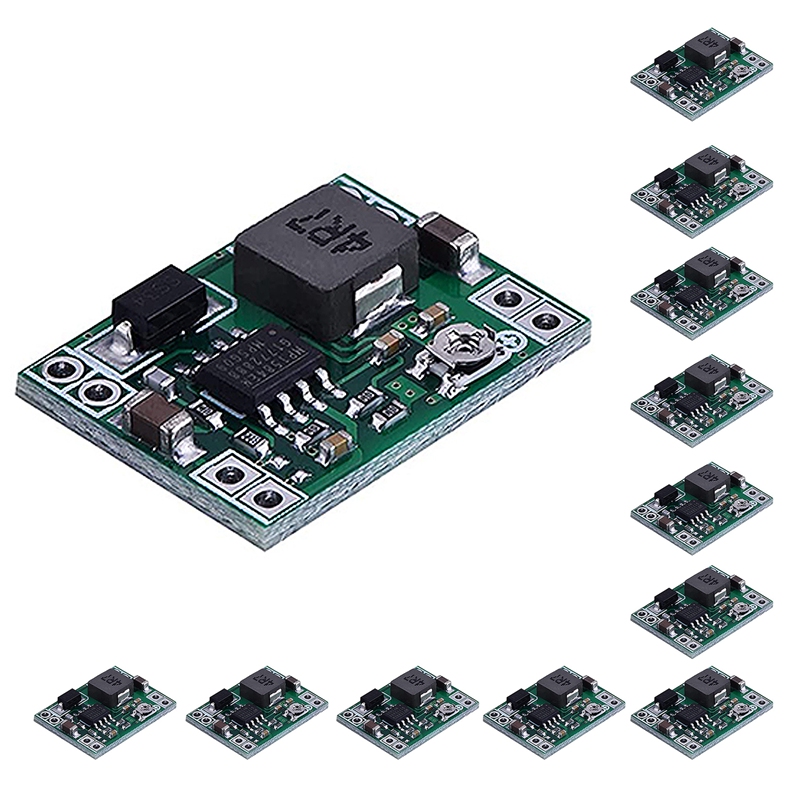 12pçs módulo de fonte de alimentação step down mp1584 DC-DC 3a conversor buck ajustável para arduino substituir lm2596 24v 12v 5v 3v