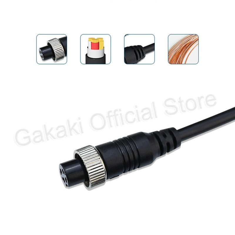 Cable de vídeo de extensión de aviación macho a hembra, 1m/2m/3m/5m, 4 pines, para conexión de cámara de Monitor de autobús y camión