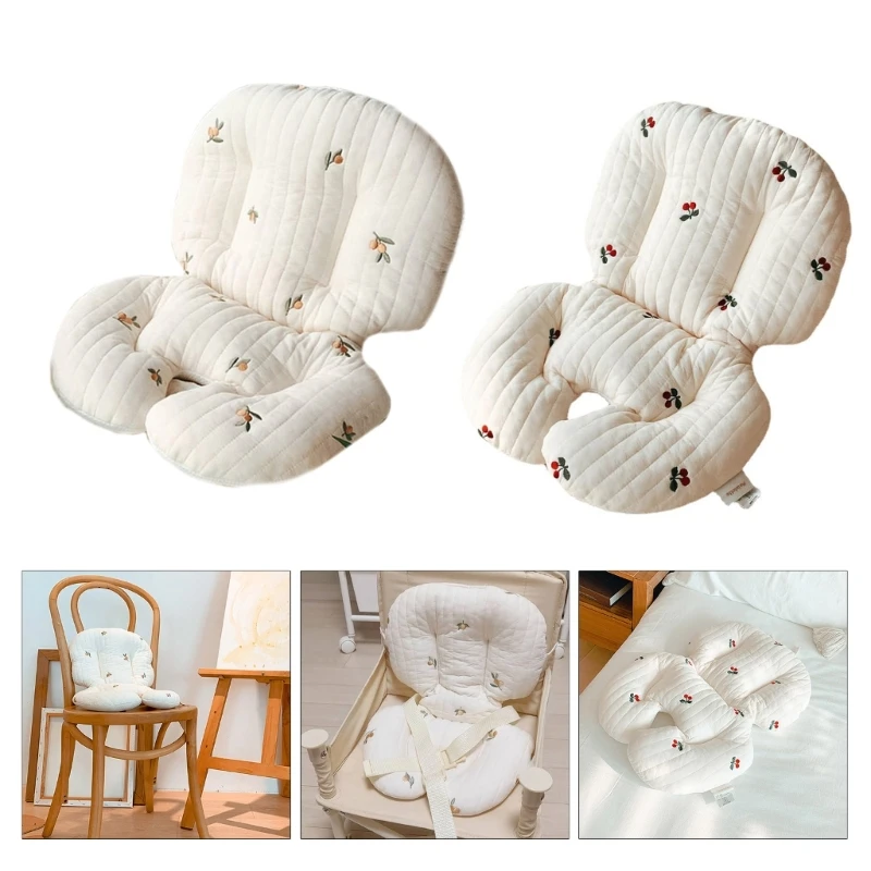 หนาเบาะเก้าอี้สูงเด็กการ์ตูนพิมพ์เด็กเบาะรองนั่งเก้าอี้ Pad Soft & Breathable ทารกรถเข็นเด็ก A2UB
