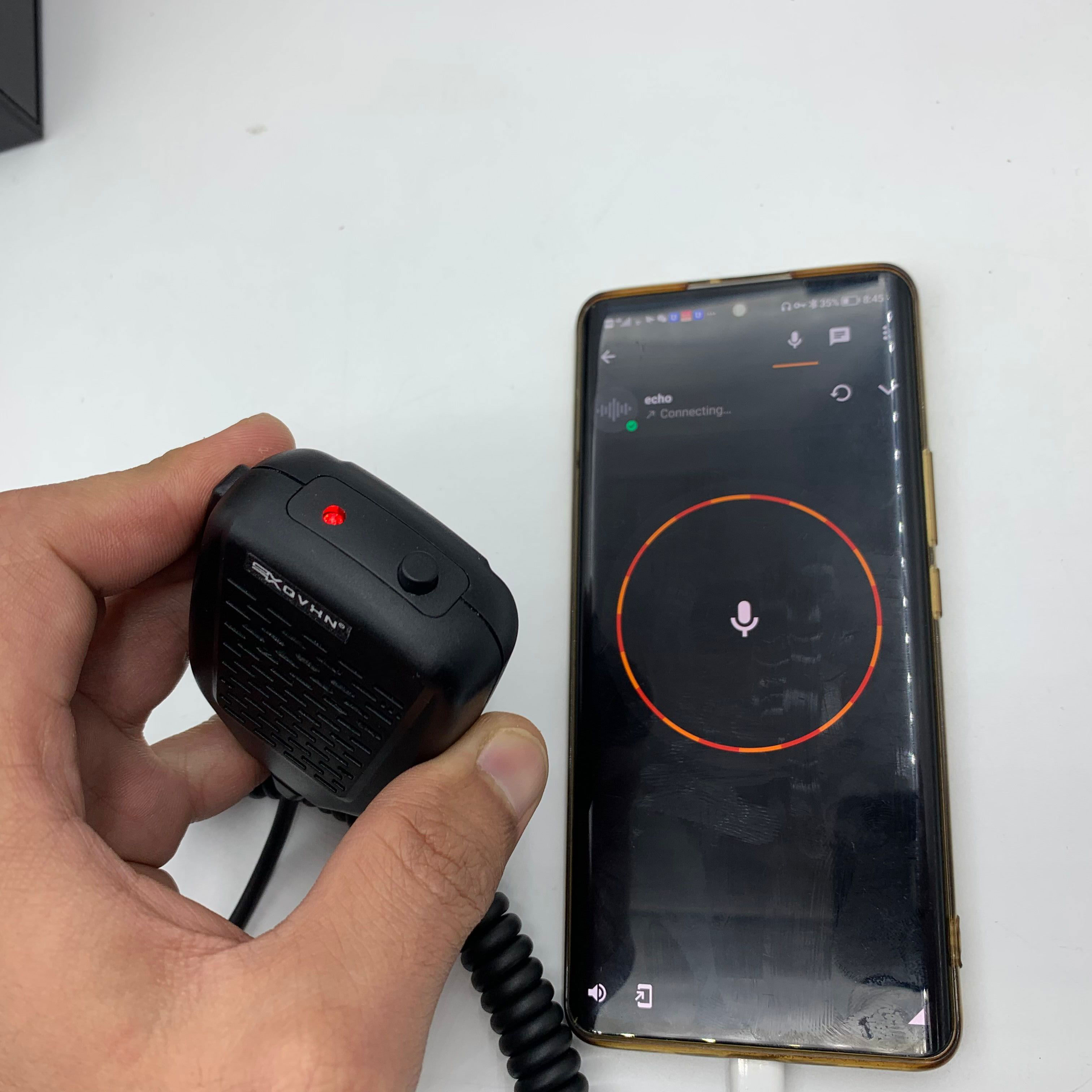 3.5mm Jack Plug  PTT Handheld and Shoulder Speaker  Microphone for zello radio