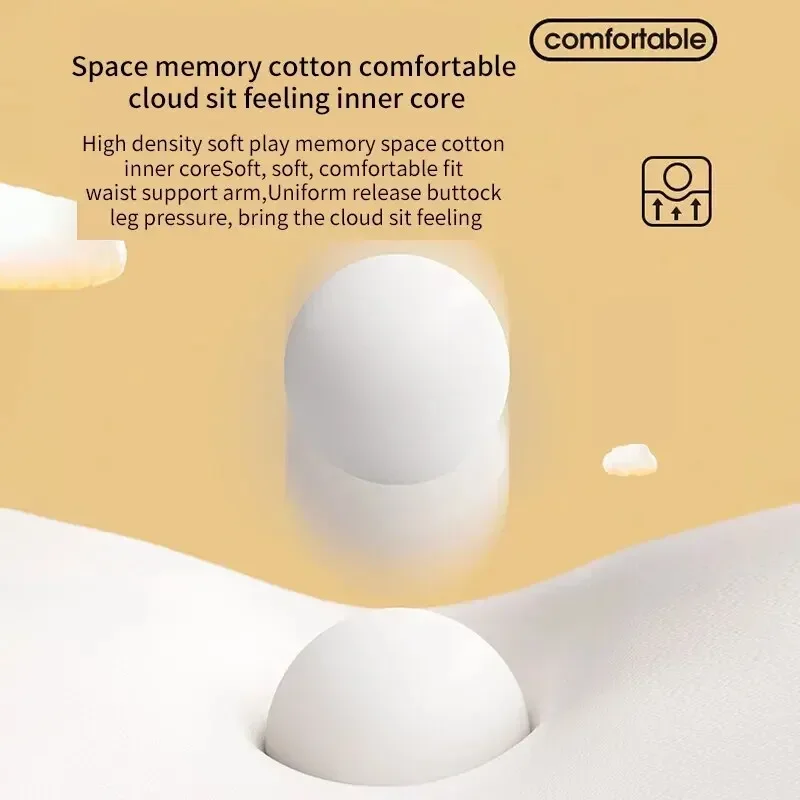 1pc cuscino ergonomico per ufficio in memory foam cuscino anti emorroidi cuscino per sedia cuscino per coccige cuscino per seggiolino da ufficio per auto