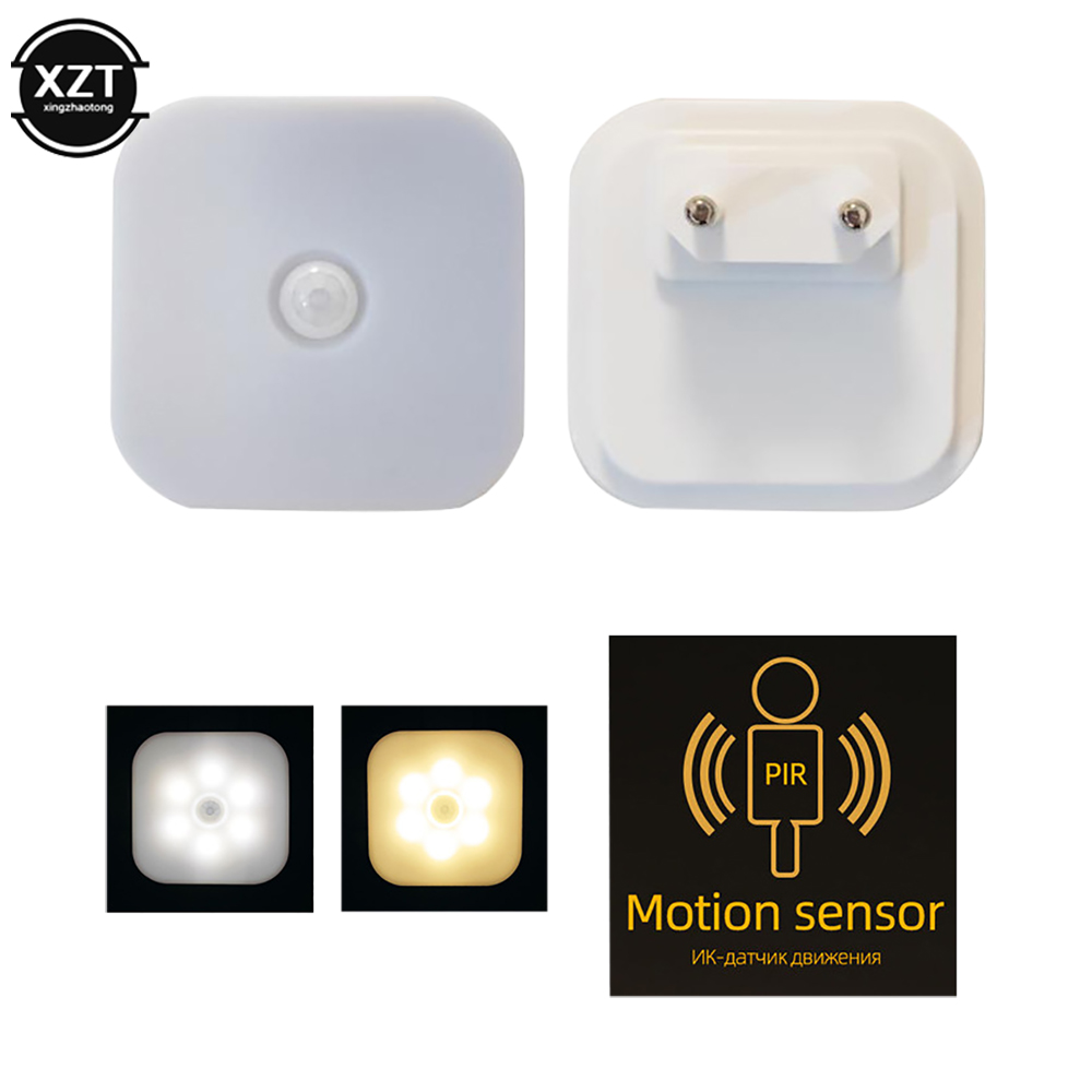 LED Nachtlicht US/EU Plug In Smart Motion Sensor Licht kinder Nachtlicht Drahtlose Nacht Lampe Für Nachttisch schlafzimmer