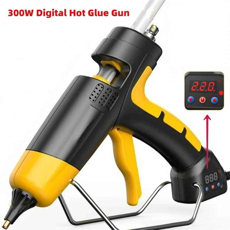300W/800W Chuyên Nghiệp Súng Bắn Keo Kỹ Thuật Số Có Thể Điều Chỉnh Nhiệt Độ Sử Dụng 11 Mm Nóng Keo Dán Công Nghiệp dụng Cụ Súng Bắn