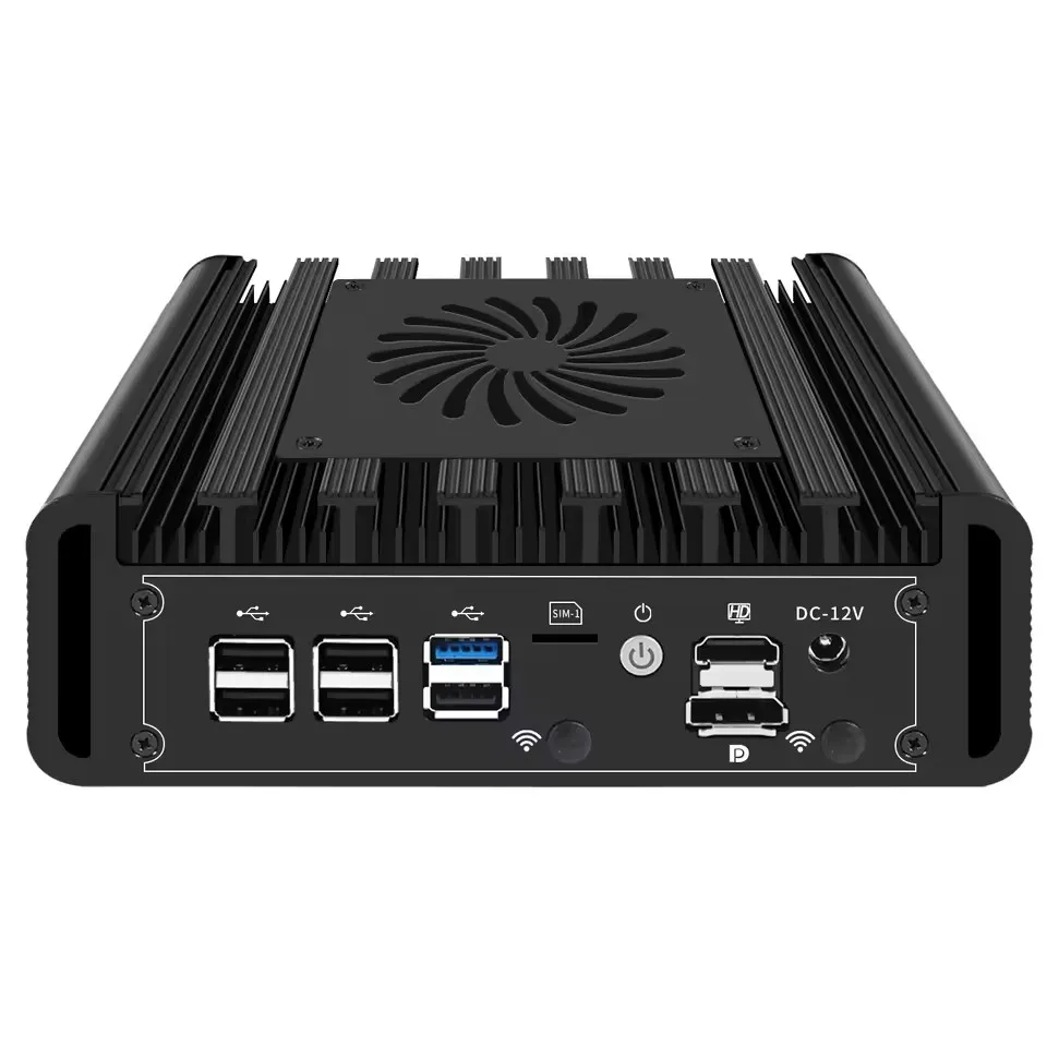 Mini PC Firewall sólido 2x10G SFP + 3x2,5G i226-V Lans Intel i3 N305 N150 N100 DDR5 NVMe Proxmox pfSense OPNsense Host de servidor doméstico