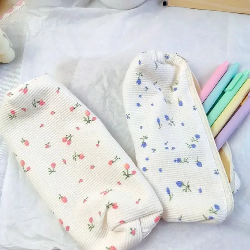 1 Stück Lytwt's Kawaii niedlichen Cartoon Blumen stift Bleistift Tasche Schul bürobedarf Briefpapier erhalten Werkzeuge Fall