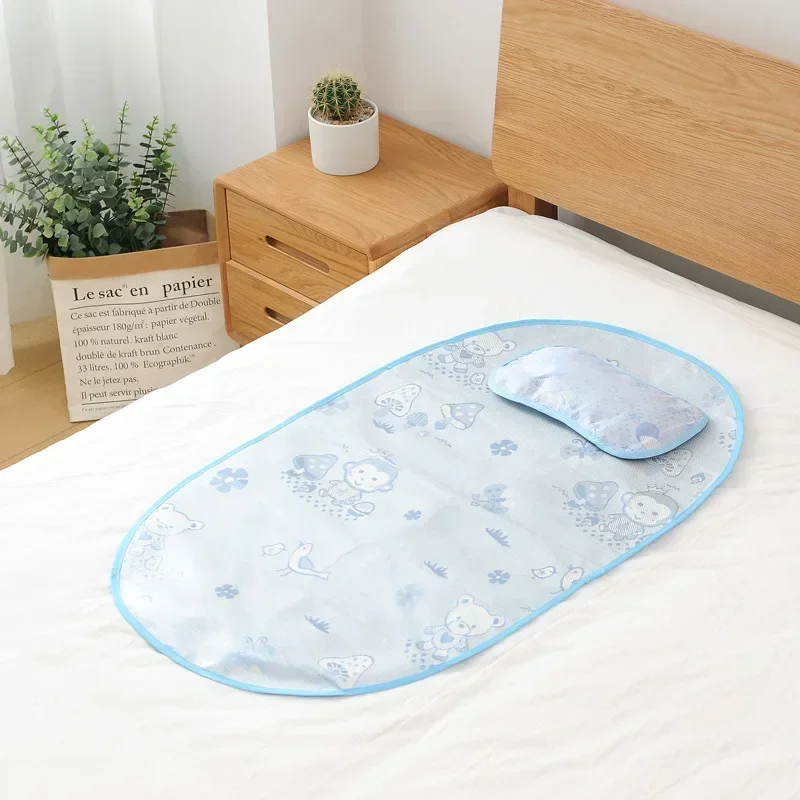 Juego de cama plegable para el cuidado de los recién nacidos, cuna portátil transpirable con mosquitera, cesta de almohada, cuna de algodón para dormir, cama nido para bebé, nuevo