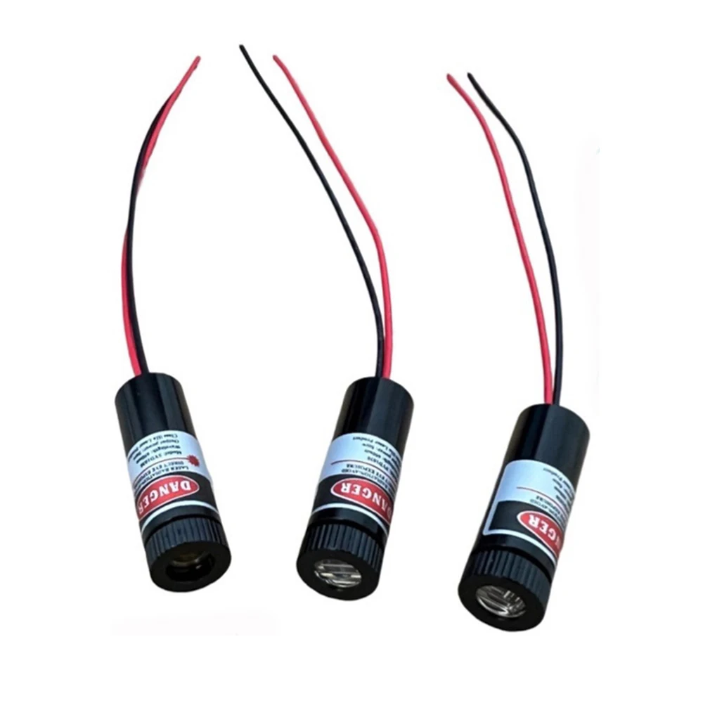Industrial Adjustable Focusable 650nm 5mW 12x35mm 3-6V Red DOT / Line / Cross Laser Module Industrial 12mm LED LD Module