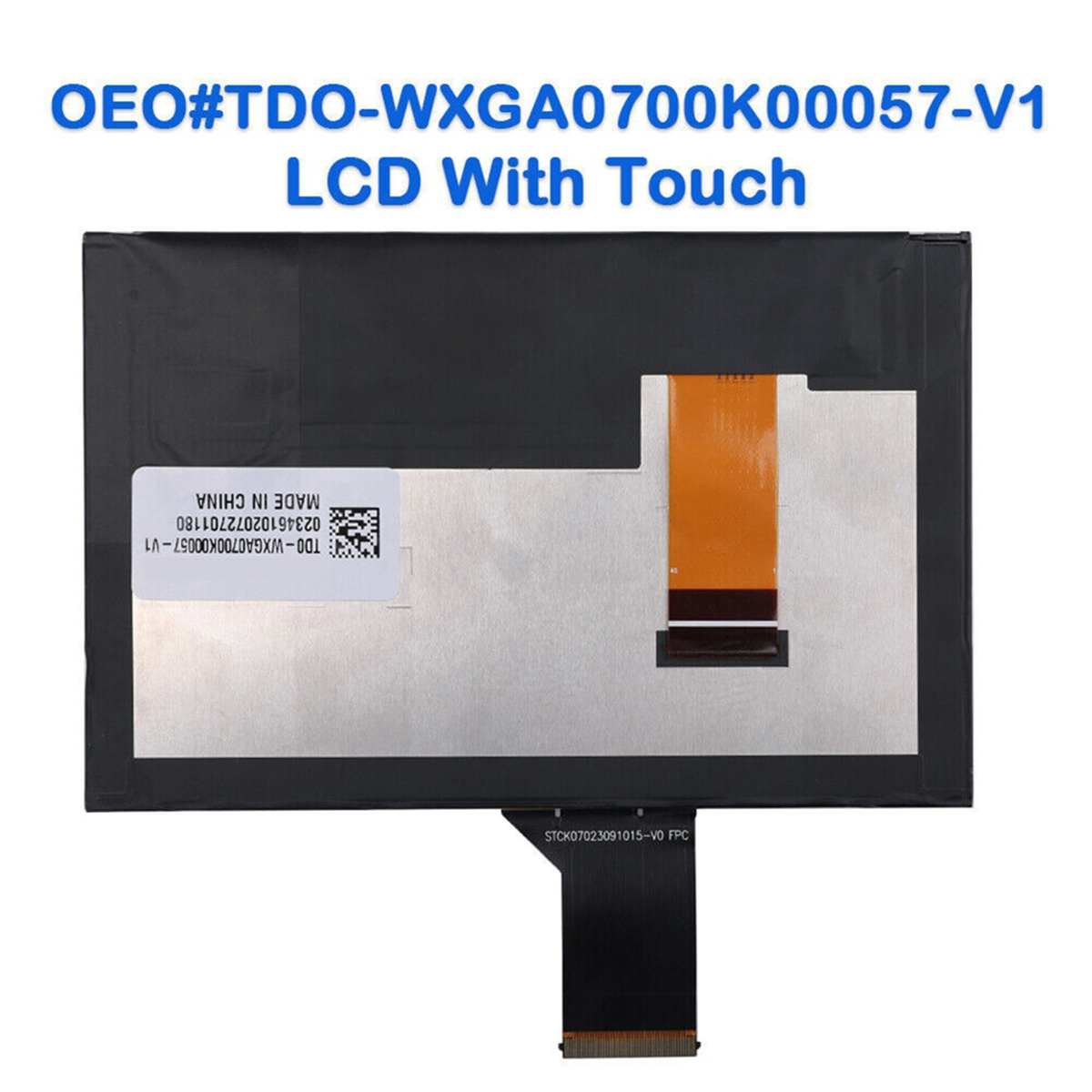 TDO-WXGA0700K00057-V1, TDO-WXGA0700K00033-V2 Display LCD de navegação por rádio de 7 polegadas com Touch S n para Jeep 2017-2019