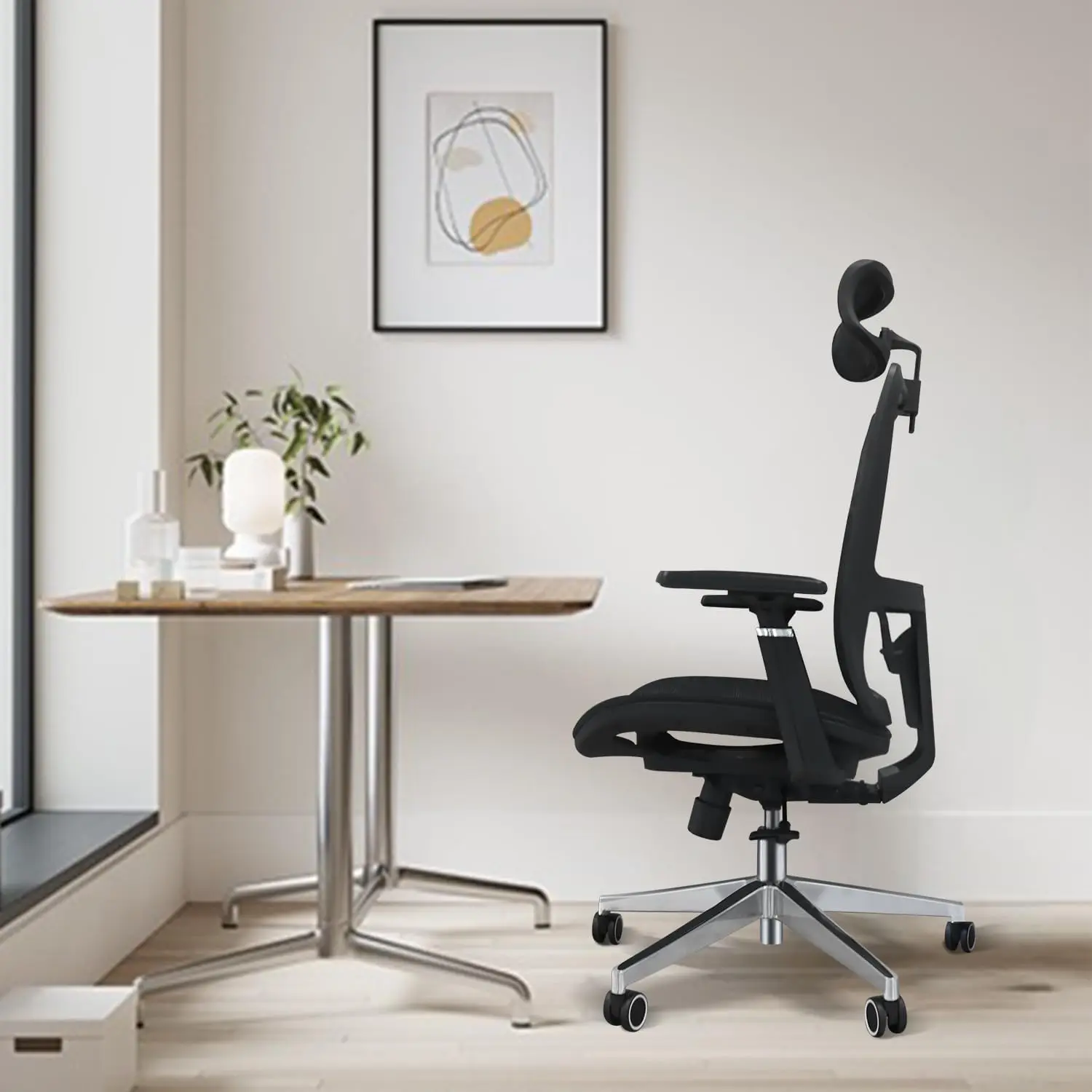 New Ergonomic Mesh Adjustable Lumbar Support Office Chair 120°Tilt High Back Comfortable Computer Chair with Soft Flip Up Arms