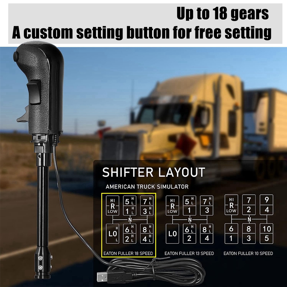 USB Shifter Botão Para Logitech G29 G27 G25 G923 Thrustmaster TH8A Alta Baixa Engrenagem Simulator PC USB Gearshift Botão Para ATS ETS2