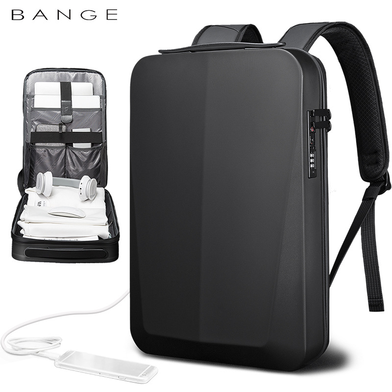 Bange バッグパックバッグ 15.6 インチのラップトップバッグパック男性エレガントな防水メンズ USB 盗難防止コンピュータバッグ大容量バッグ