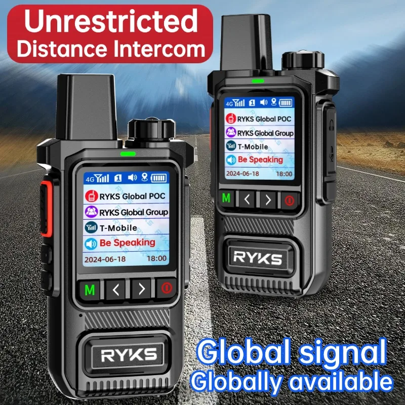 Walkie Talkie Poc Radio Global 4G, 5000Km, largo alcance, Camping, Radioaficionado bidireccional, compatible con Zello Dmr Baofeng Uv5R Quansheng Tk11