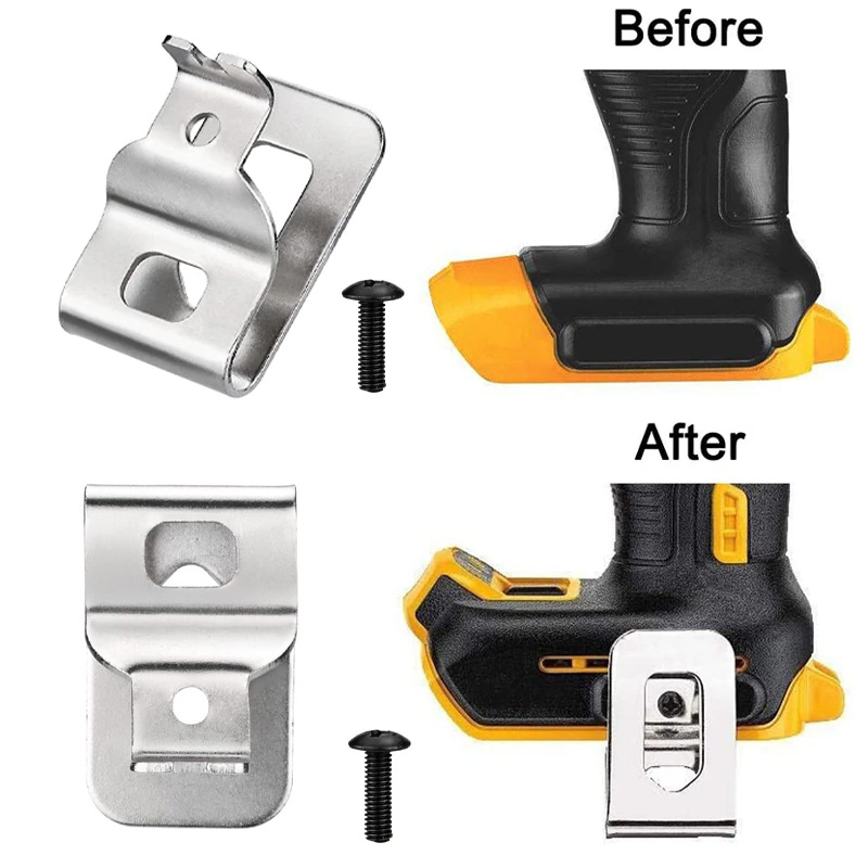 Kits de soporte de broca de gancho de Clips de cinturón para Dewalt, taladro eléctrico de 20V, accesorios de herramientas eléctricas