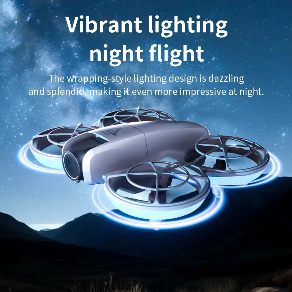 Xiaomi e69 mini drone câmera hd evitar obstáculos fotografia aérea sem escova profissional câmera dupla com tela quadcopter