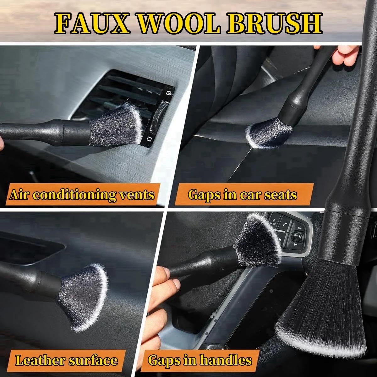 4-5 STUKS Auto Detaillering Borstel Set Airconditioning Vent Schoon Spleet Sweep Stof Duster Auto Interieur met Borstel wasstraat Tool Set