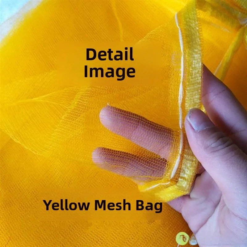 Large Size Nylon Net Bag for Potatoes Onions Fruits Woven Bag Hollow out Dstring Me ket Storage Organizer Bag