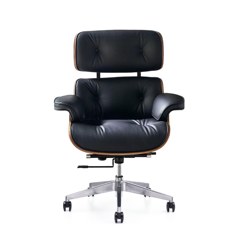 Silla de oficina de lujo avanzada de diseño contemporáneo, giratoria, ergonómica, cómoda, de cuero, muebles ejecutivos Premium