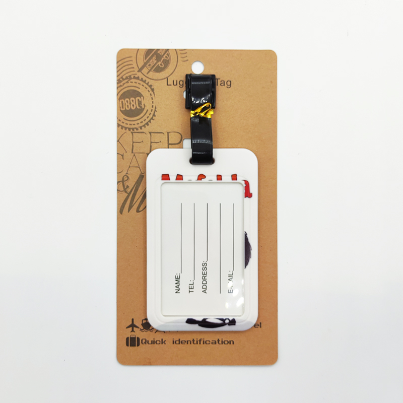 Süße Mädchen Mafalda Gepäckanhänger Damen Reisegepäckanhänger Koffer ID Adresshalter Gepäck Boarding Tragbarer Koffer Ticket