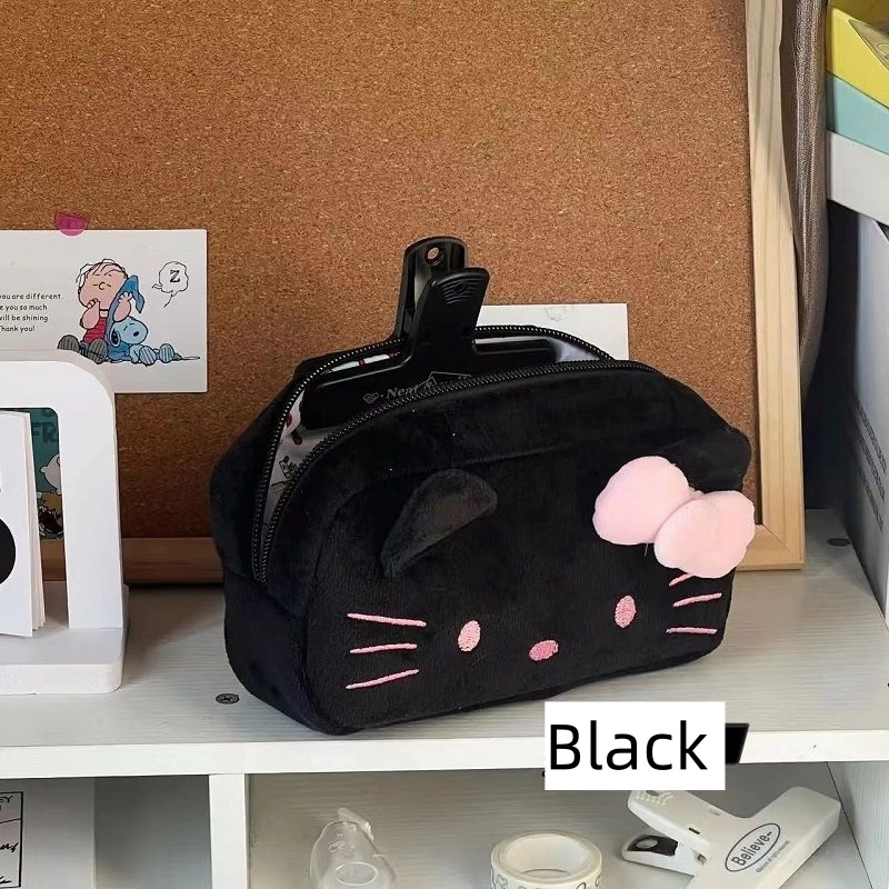 Hello Kitty Sanrio Pluszowa torba na długopisy Piórnik Cartoon Torba do przechowywania artykułów piśmiennych o dużej pojemności
