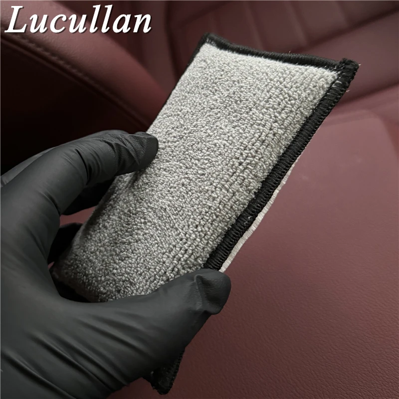 Lucullan Nội Thất Bằng Sợi Nhỏ Cọ Bọt Biển (5 ”X3.5”) Applicators Cho Da, Nhựa vinyl Và Tăng Chiều Cao Vệ Sinh
