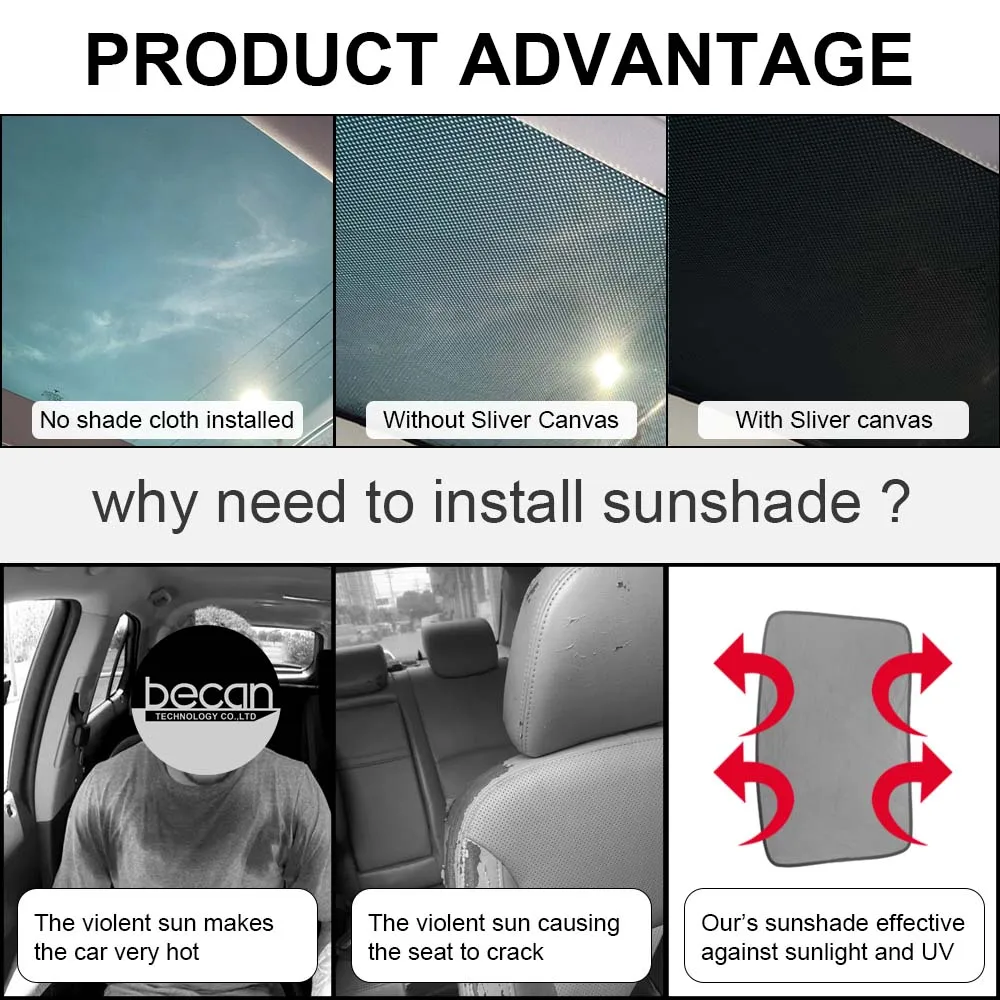 Osłona przeciwsłoneczna do Tesla Model 3+ Highland 2024 Szklana osłona przeciwsłoneczna na dach Skylight Blind Shading Model3 2023 Przedni tylny szyberdach Akcesoria