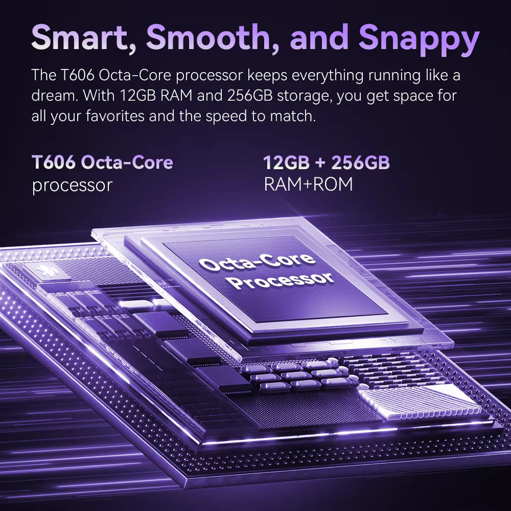 Cubot A40 Android 15 Smartphone 12GB (4GB + 8GB) RAM + 256GB ROM Pantalla de 6,88 "120Hz Octa-core Cámara de 48MP Batería de 5100mAh NFC Face ID